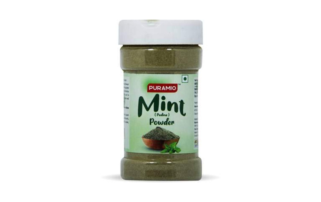 Puramio Mint (Pudina) Powder    Plastic Bottle  80 grams